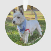Niedlich Westie Ornament (Vorderseite)