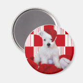 Niedlich Westie Pup Weihnachts-Kühlschrankmagnet Magnet (Vorderseite/Rückseite)