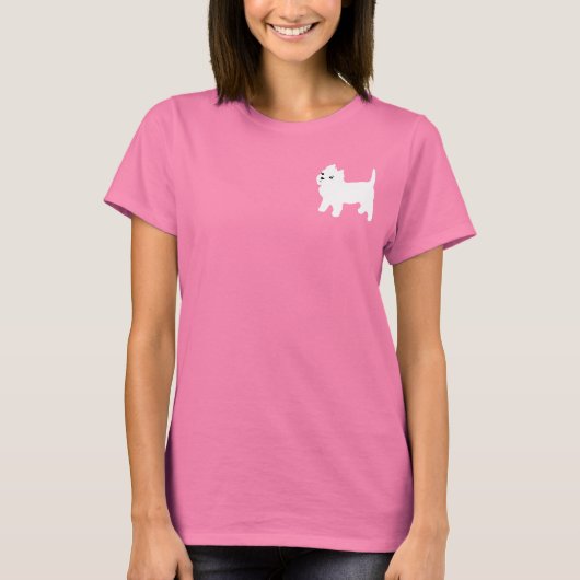Niedlich Westie - West Highland White Terrier T-Shirt (Vorderseite)