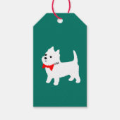 Niedlich Westie West Highland White Terrier Weihna Geschenkanhänger (Vorderseite)