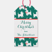 Niedlich Westie West Highland White Terrier Weihna Geschenkanhänger (Rückseite)