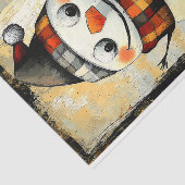 Niedlich Whacky Rustic Whimsical Snowman BA3 Decou Seidenpapier (Ausschnitt)