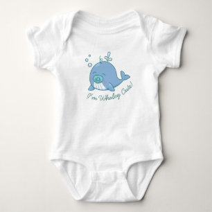 Niedlich Whale Baby Dusche Whaley Niedlich Boy Blu Strampler