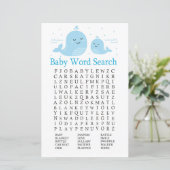 Niedlich Whale Baby Shooter Word Search Game (Stehend Vorderseite)