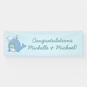 Niedlich Whale Baby Shower Kawaii Banner