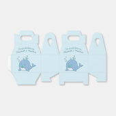 Niedlich Whale Baby Shower Kawaii Boy Blue Geschenkschachtel (Ungefaltet)