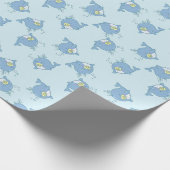 Niedlich Whale Baby Shower Kawaii Geschenkpapier (Ecke)