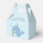 Niedlich Whale Baby Shower Kawaii Geschenkschachtel (Rückseite)
