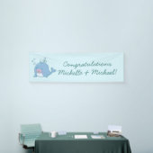 Niedlich Whale Baby Shower Kawaii Girl Pink Banner (Messeveranstaltung)