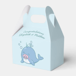 Niedlich Whale Baby Shower Kawaii Girl Pink Geschenkschachtel