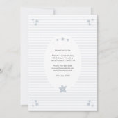 Niedlich Whale Blue Boy Baby Dusche Dankeskarte (Rückseite)