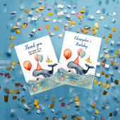 Niedlich Whale Boys zum Geburtstag Danke