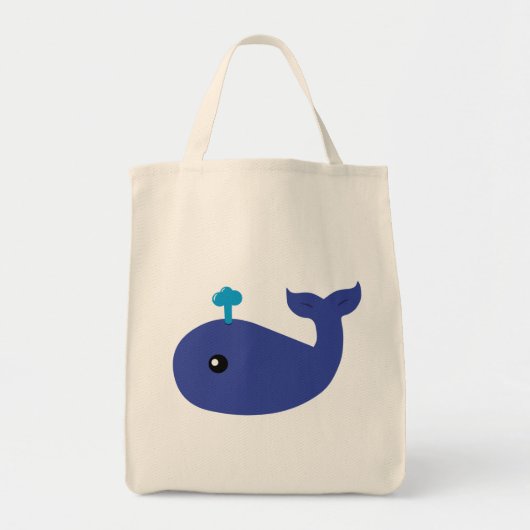 Niedlich Whale Jumbo Tote Bag Tragetasche (Vorne)