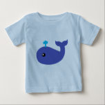 Niedlich Whale Säugling T - Shirt<br><div class="desc">Dieses niedliche und spielerische Blauwal-Design mit einem kawaii Pop Art Cartoon Wal Spucken Wasser! Perfekt als Geschenk für Wal-Liebhaber,  Kinder und Erwachsene gleichermaßen!</div>