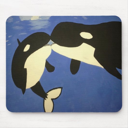 Niedlich Whales Mouse Pad Mousepad (Vorne)