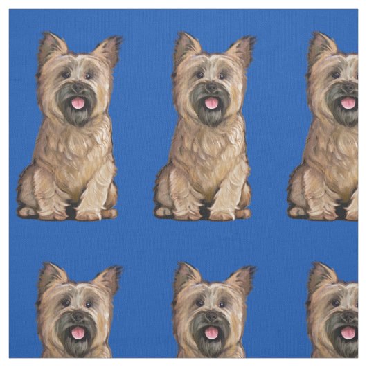 Niedlich Wheaten Cairn Terrier Fabric Stoff (Muster)