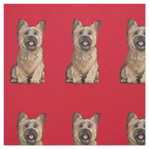 Niedlich Wheaten Cairn Terrier Fabric Stoff
