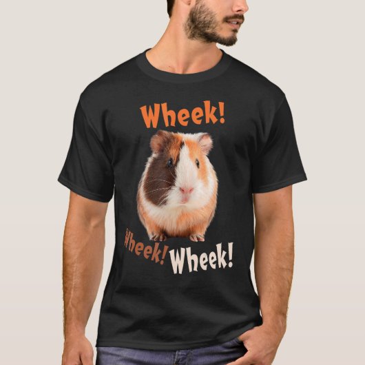 Niedlich Wheek Wheek Guinea Pig Pet Besitzer T-Shirt (Vorderseite)