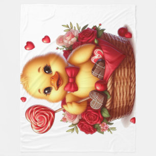 Niedlich/Whimisikalische Valentinerentinerente Fleecedecke