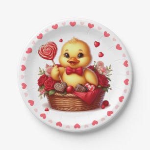 Niedlich/Whimisikalische Valentinerentinerente Pappteller