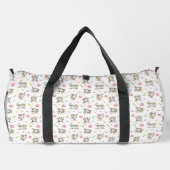 Niedlich Whimsical Funny Gym Cat Duffle Bag (Rückseite)
