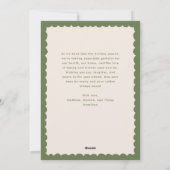 Niedlich Whimsical Hand Gezeichnet Weihnachtsbilde Feiertagskarte (Rückseite)