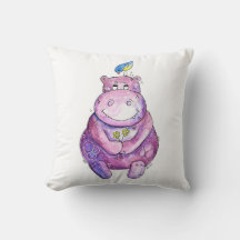 Niedlich Whimsical Lila Hippo