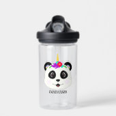Niedlich Whimsical Panda Unicorn Pandicorn Trinkflasche (Vorne)