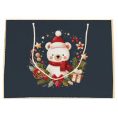 Niedlich/Whimsical Santa Bar Geschenktasche Große Geschenktüte (Vorderseite)