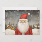 Niedlich Whimsical Santa Claus Feiertagskarte (Vorderseite)
