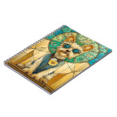 Niedlich Whimsical Steampunk Yorkie Dog Y7 Novelty Notizblock (Linke Seite)