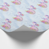 *~* Niedlich Whimsischer Sweet Dragons Dinosaurier Geschenkpapier (Ecke)