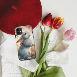 Niedlich Whimsisches Wasserfarben Bunny Floral Case-Mate iPhone Hülle