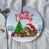 Niedlich-Whimsisches Weihnachtsfest Button (Beispiel)