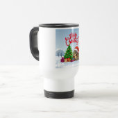 Niedlich-Whimsisches Weihnachtsfest Reisebecher (Vorderseite Links)