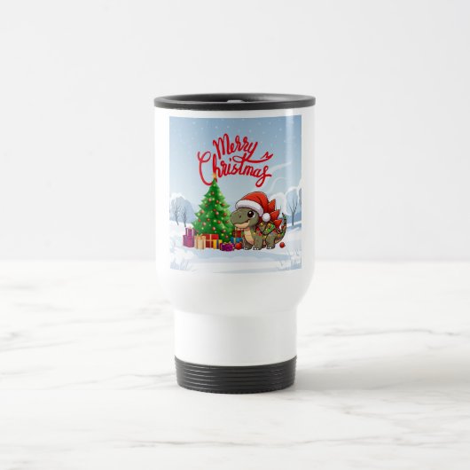 Niedlich-Whimsisches Weihnachtsfest Reisebecher (Mittel)