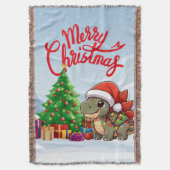 Niedlich/Whimsisches Weihnachtsstegosaurus Decke (Vorderseite Vertikal)