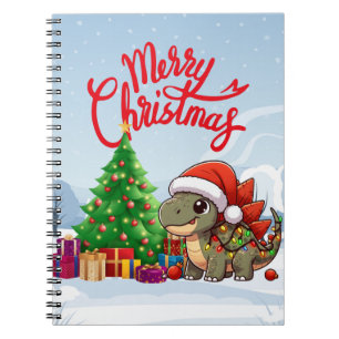 Niedlich/Whimsisches Weihnachtsstegosaurus Notizblock