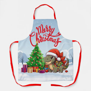 Niedlich/Whimsisches Weihnachtsstegosaurus Schürze