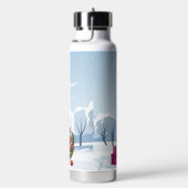 Niedlich/Whimsisches Weihnachtsstegosaurus Trinkflasche (rechts)
