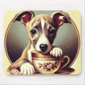 Niedlich Whippet Puppy Mousepad (Vorne)