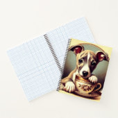 Niedlich Whippet Puppy Notizblock (Innenseite)