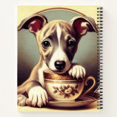 Niedlich Whippet Puppy Notizblock (Rückseite)