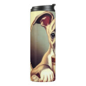 Niedlich Whippet Puppy Thermosbecher (Nach links gedreht)