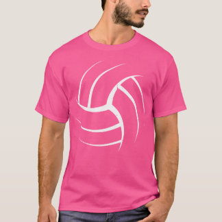Niedlich White Art Volleyball Einzigartig T-Shirt