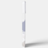 Niedlich White Chihuahua Abstrakt Blue Case-Mate iPhone Hülle (Rückseite / Rechts)