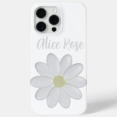 Niedlich White Daisy Blume Individuelle Name Moder Case-Mate iPhone Hülle (Rückseite)