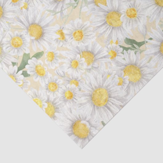 Niedlich White Daisy Blumendecoupage Seidenpapier (Ausschnitt)