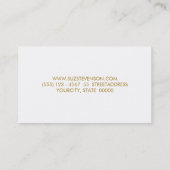 Niedlich White Daisy Pink Floral Visitenkarte (Rückseite)