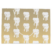 Niedlich White Elephant Geschenk Austausch Weihnac Große Geschenktüte (Rückseite)